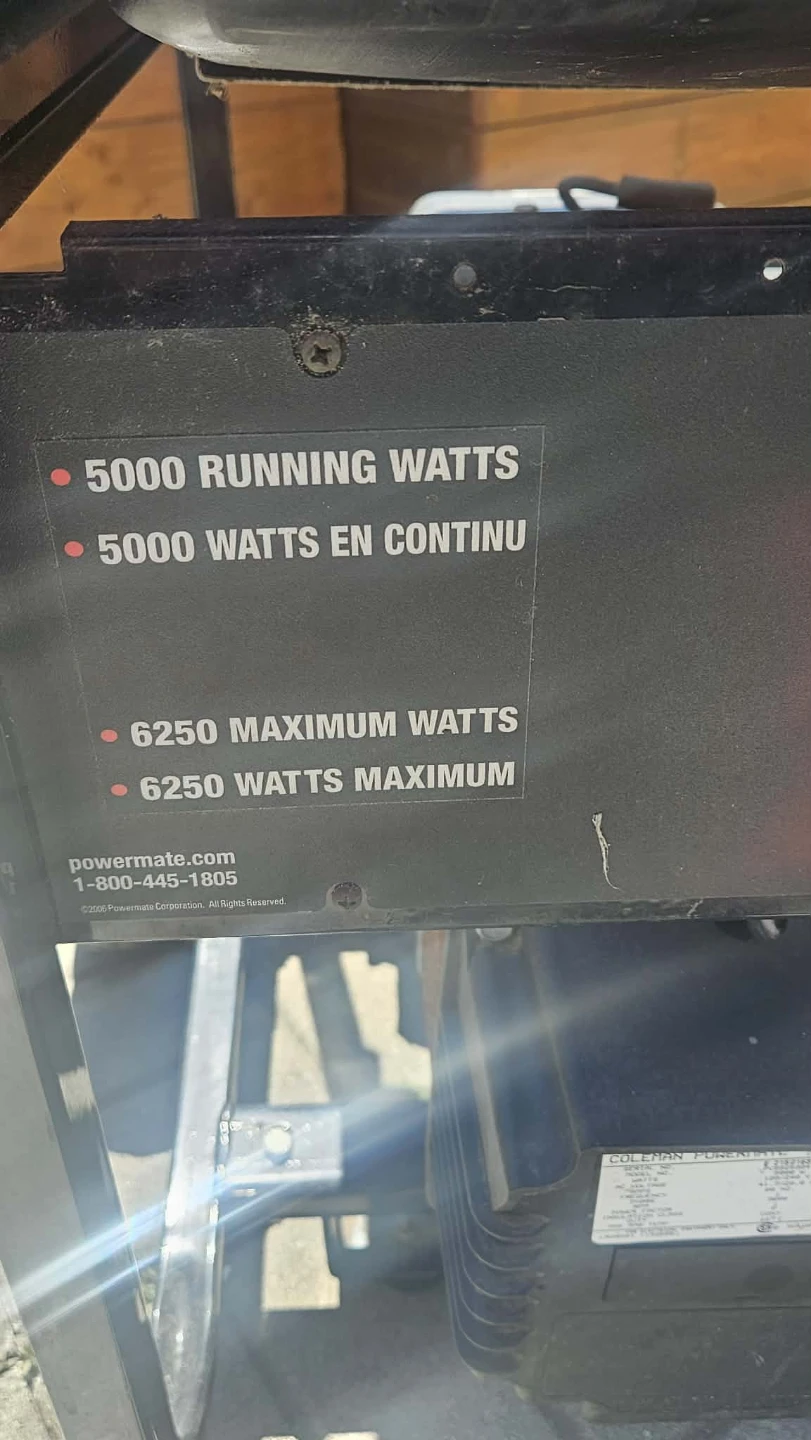 Coleman PowerMate 5000 Portable Generator - photo 3