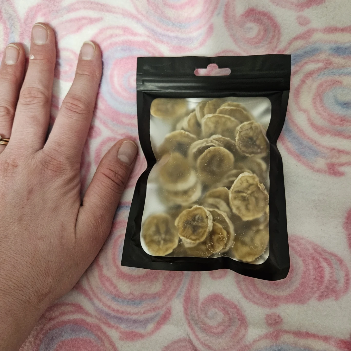 Dried Banana Chips and Apple Slices Snacks (2 Bags)