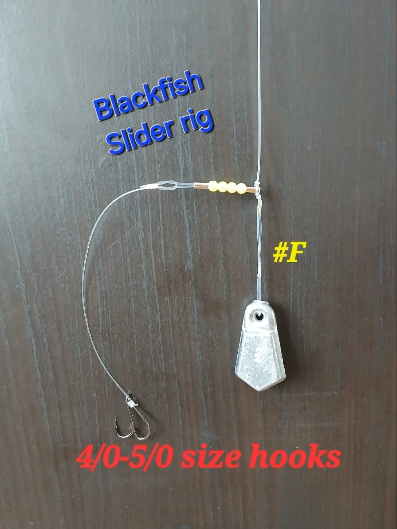 Blackfish Slider Rigs - 4/0-5/0 Size Hooks