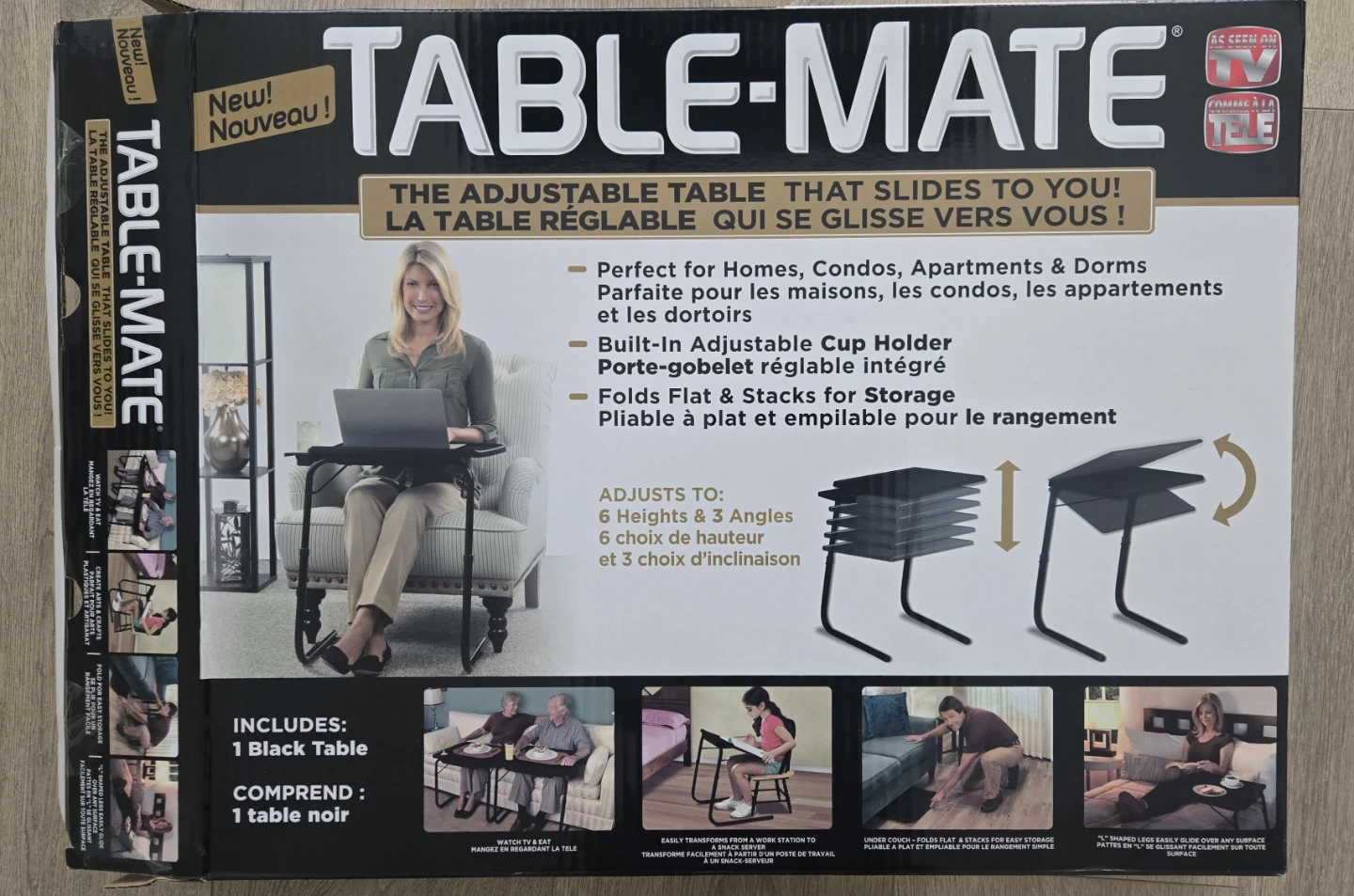 Table-Mate Adjustable with Cup Holder - photo 4
