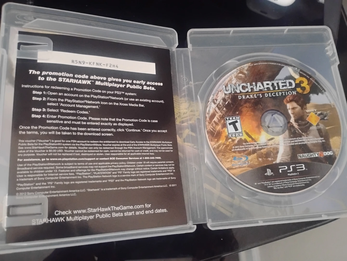 Uncharted 3 Drake's Deception PlayStation 3 PS3 Video Game - photo 2