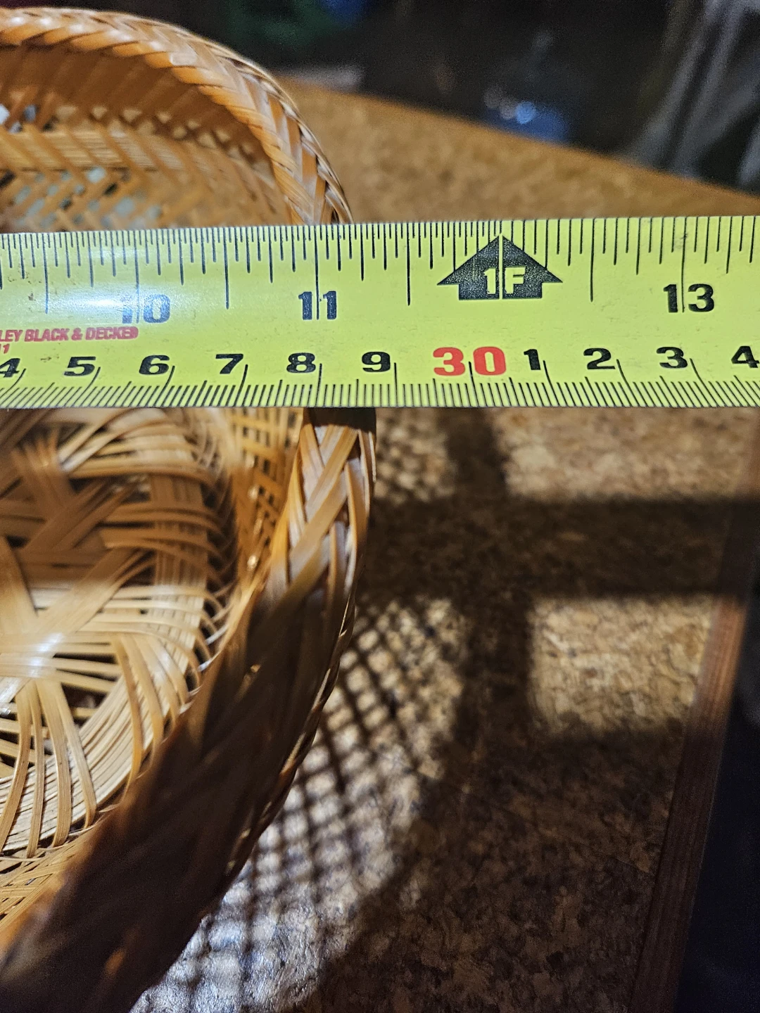 Woven Bamboo Basket with Handle - photo 5