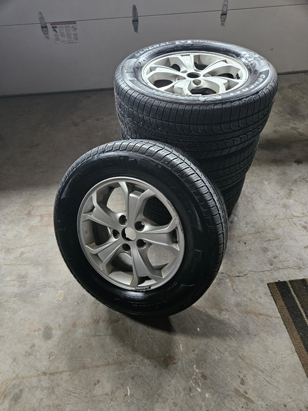General Altimax RT 43 Tires with Rims (Set of 4)