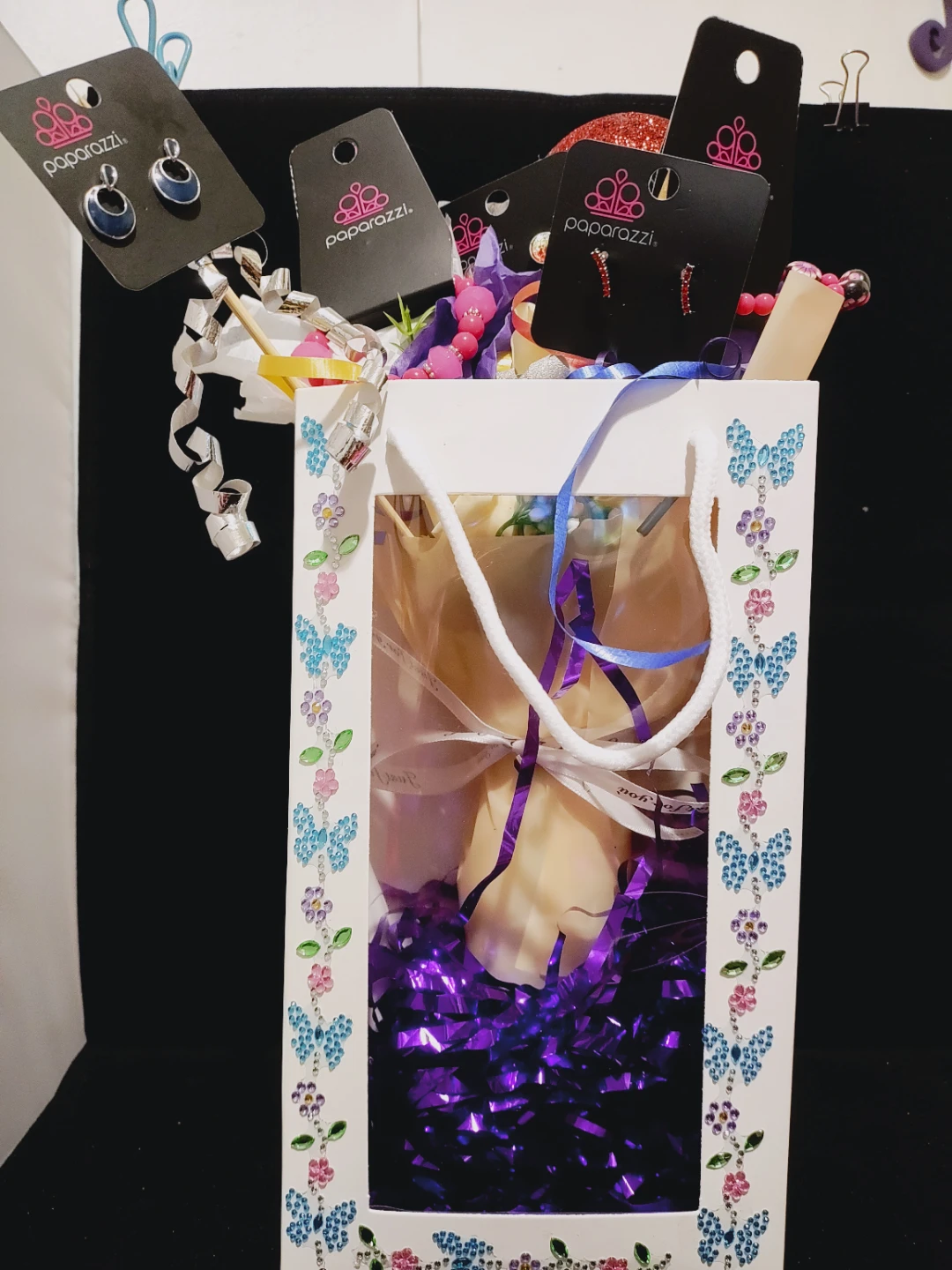 🌱 little girls Jewelry light up Bouquet gift bag new - photo 2