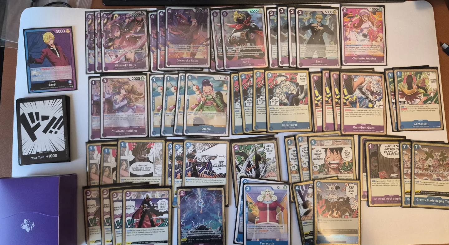 One Piece Card Game OP TCG - Blue Purple Sanji Deck - photo 2