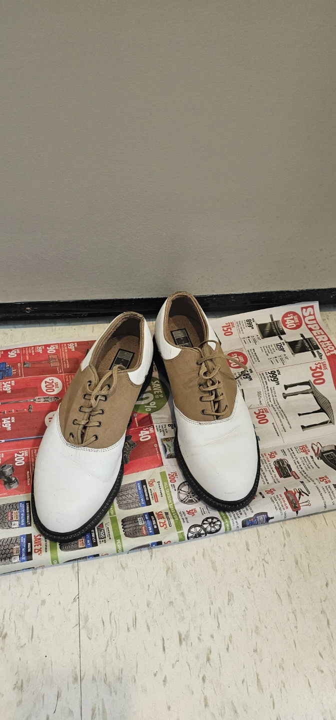 Nike Golf Shoes - White/Tan - Size 8 - photo 4