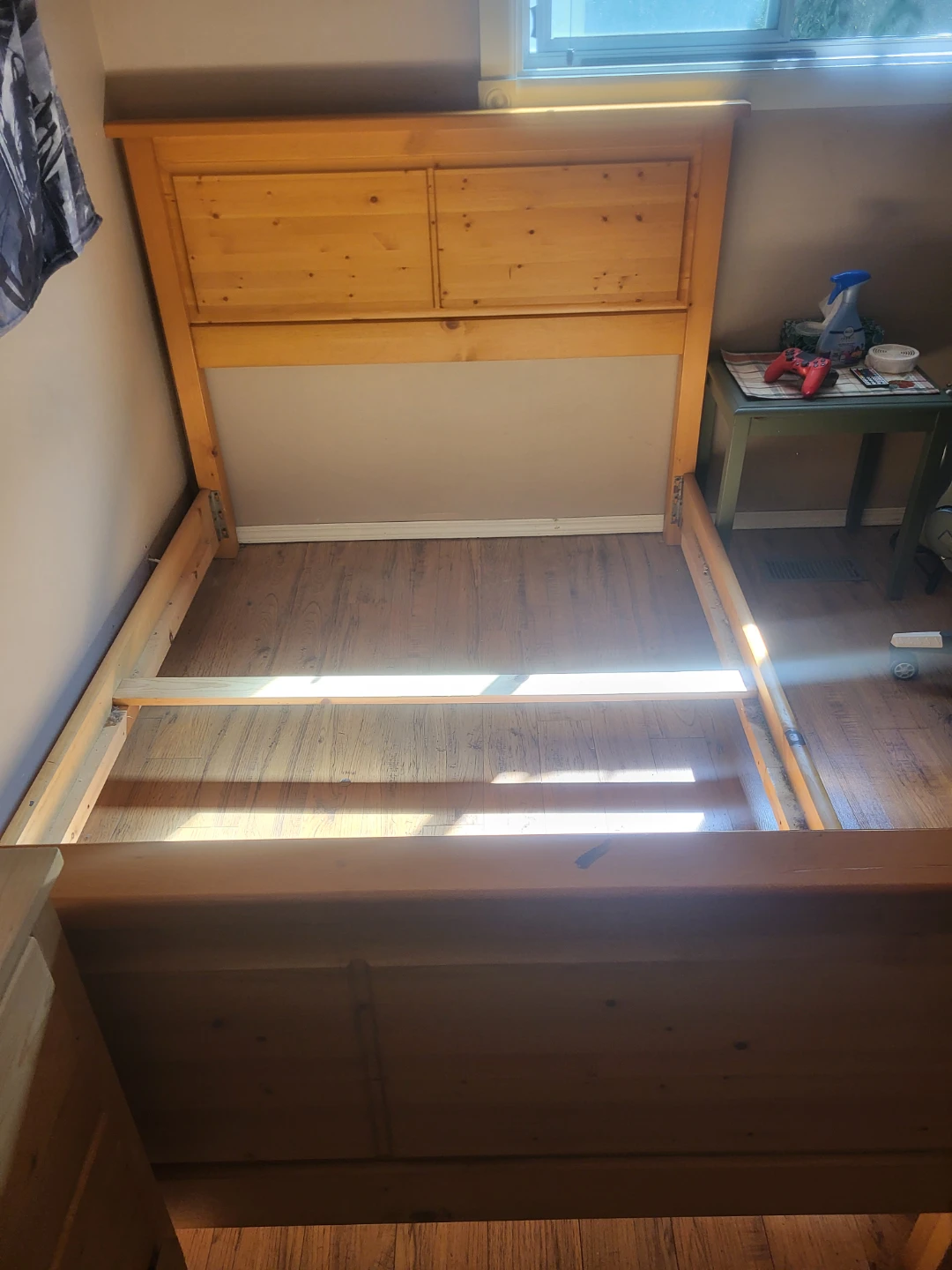 Wooden Headboard with Storage - photo 2