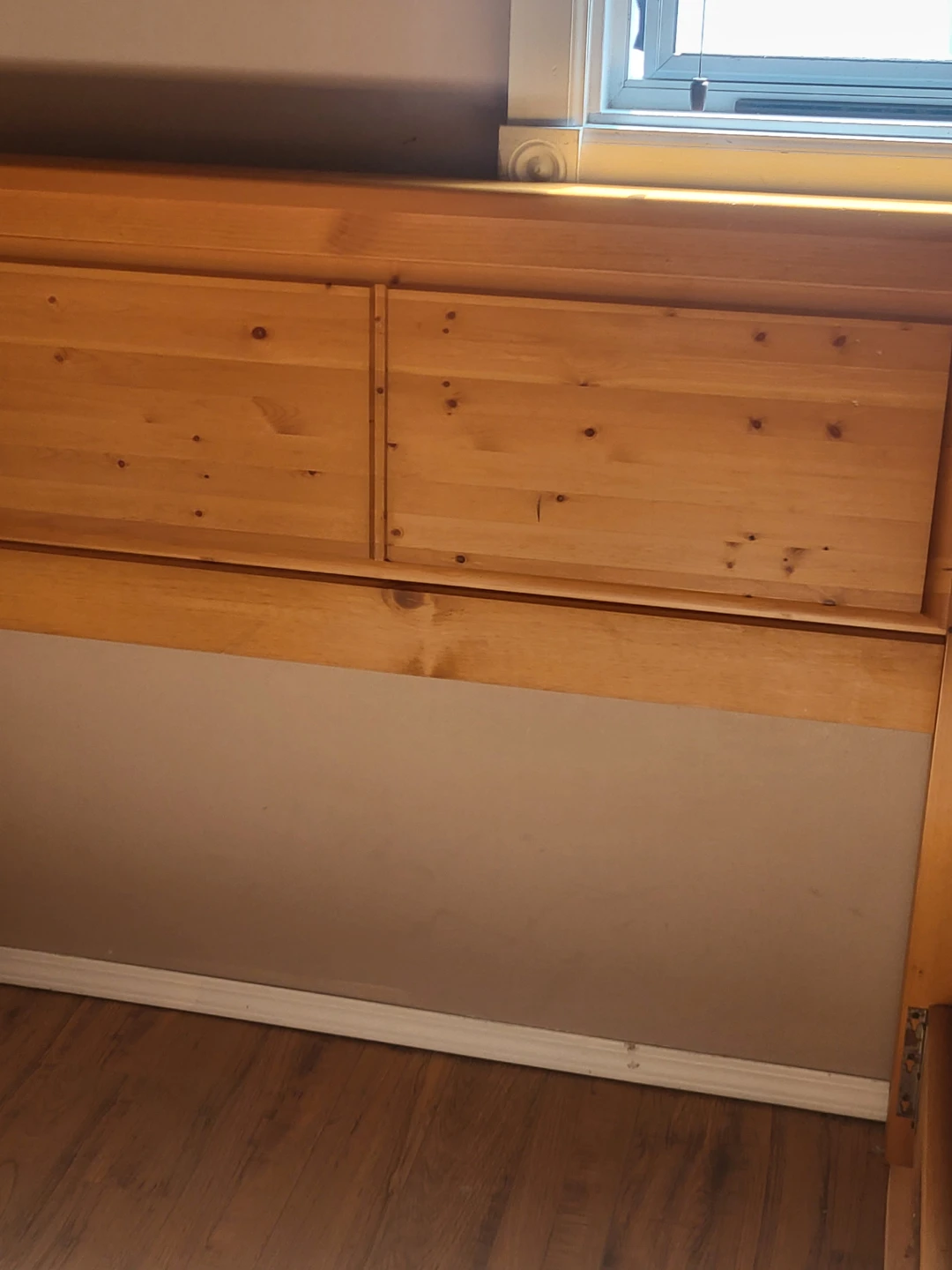 Wooden Headboard with Storage - photo 3