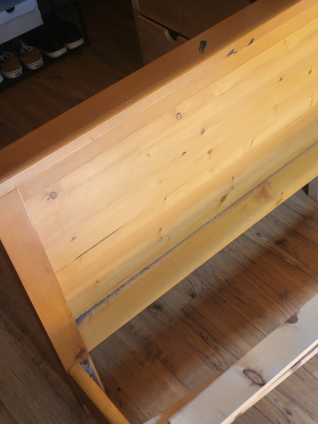 Wooden Headboard with Storage - photo 4