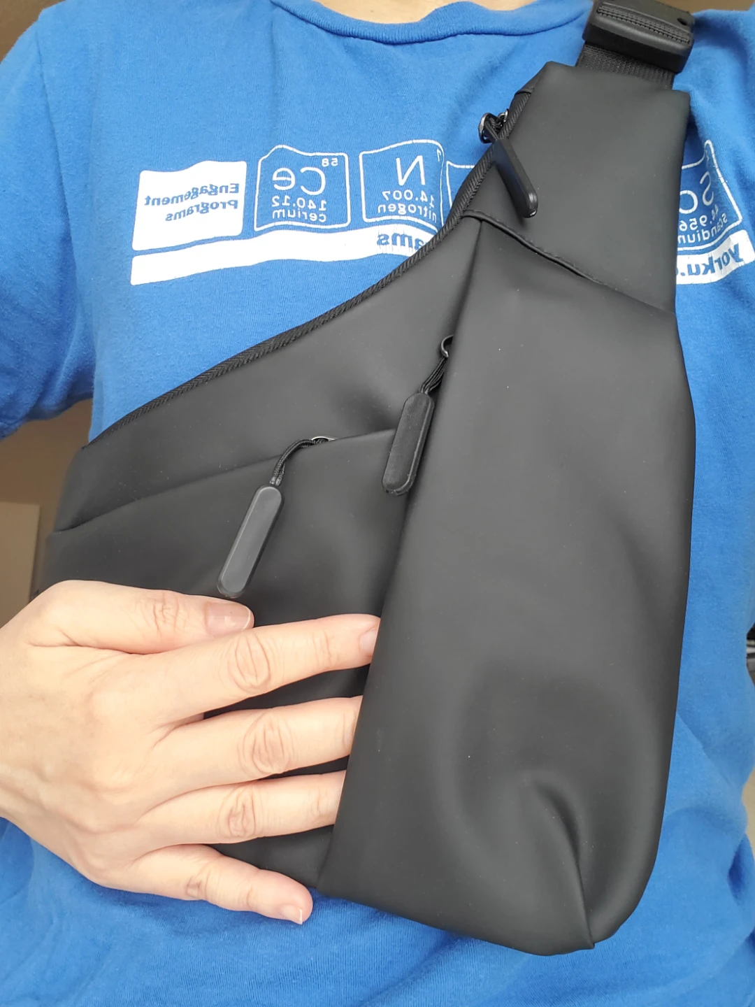 Black Pouch Sling Bag