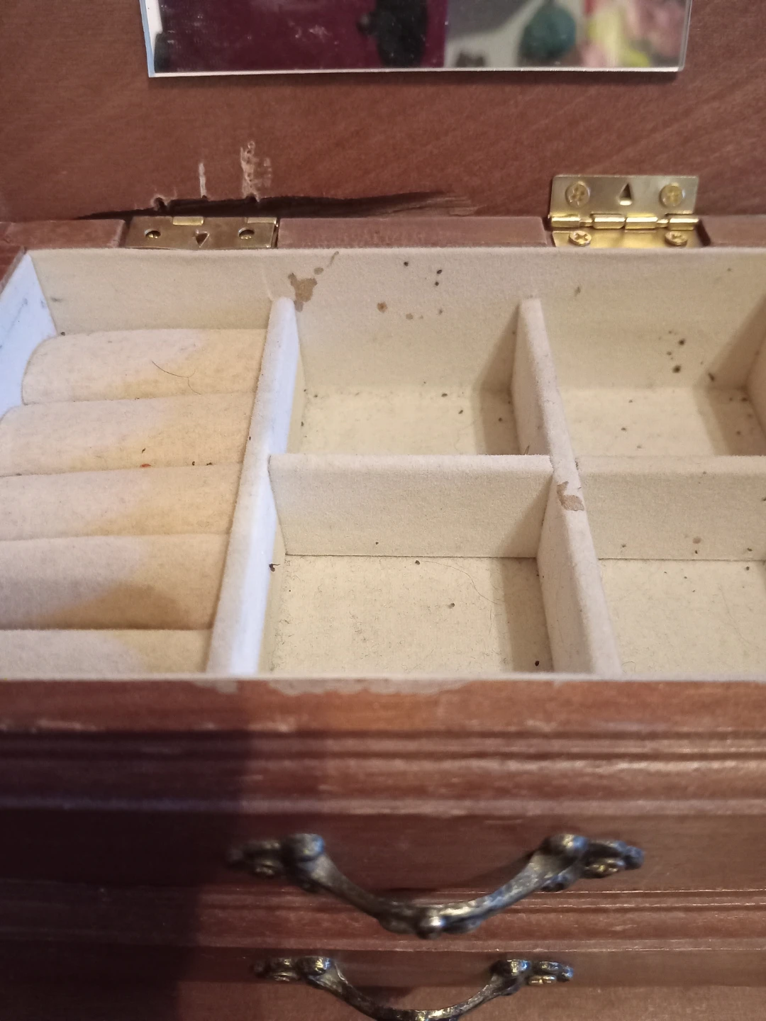 Vintage Wooden Jewelry Box with 2 Drawers - photo 2