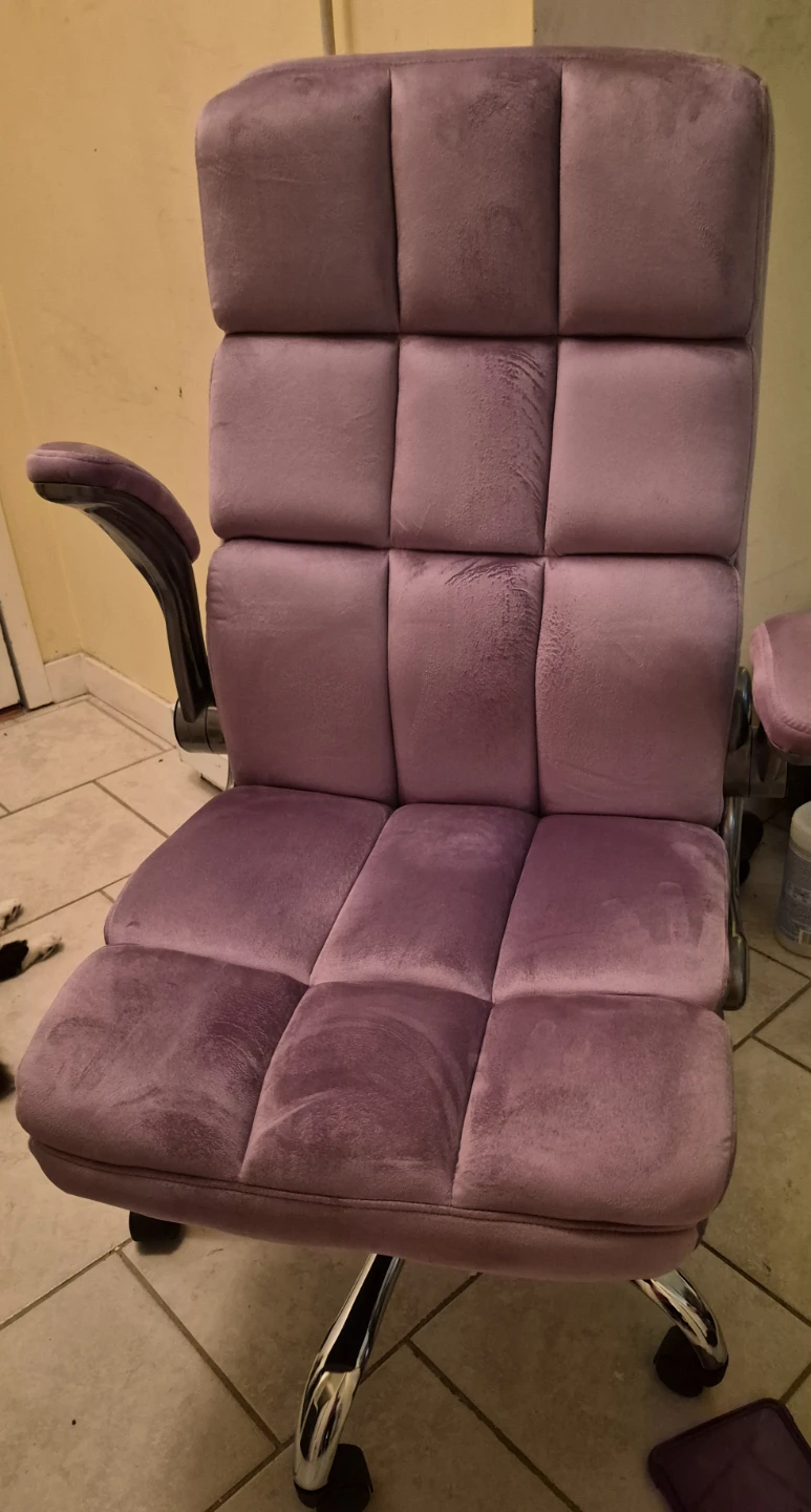Purple Velvet Office Chair 350lb capacity - photo 3