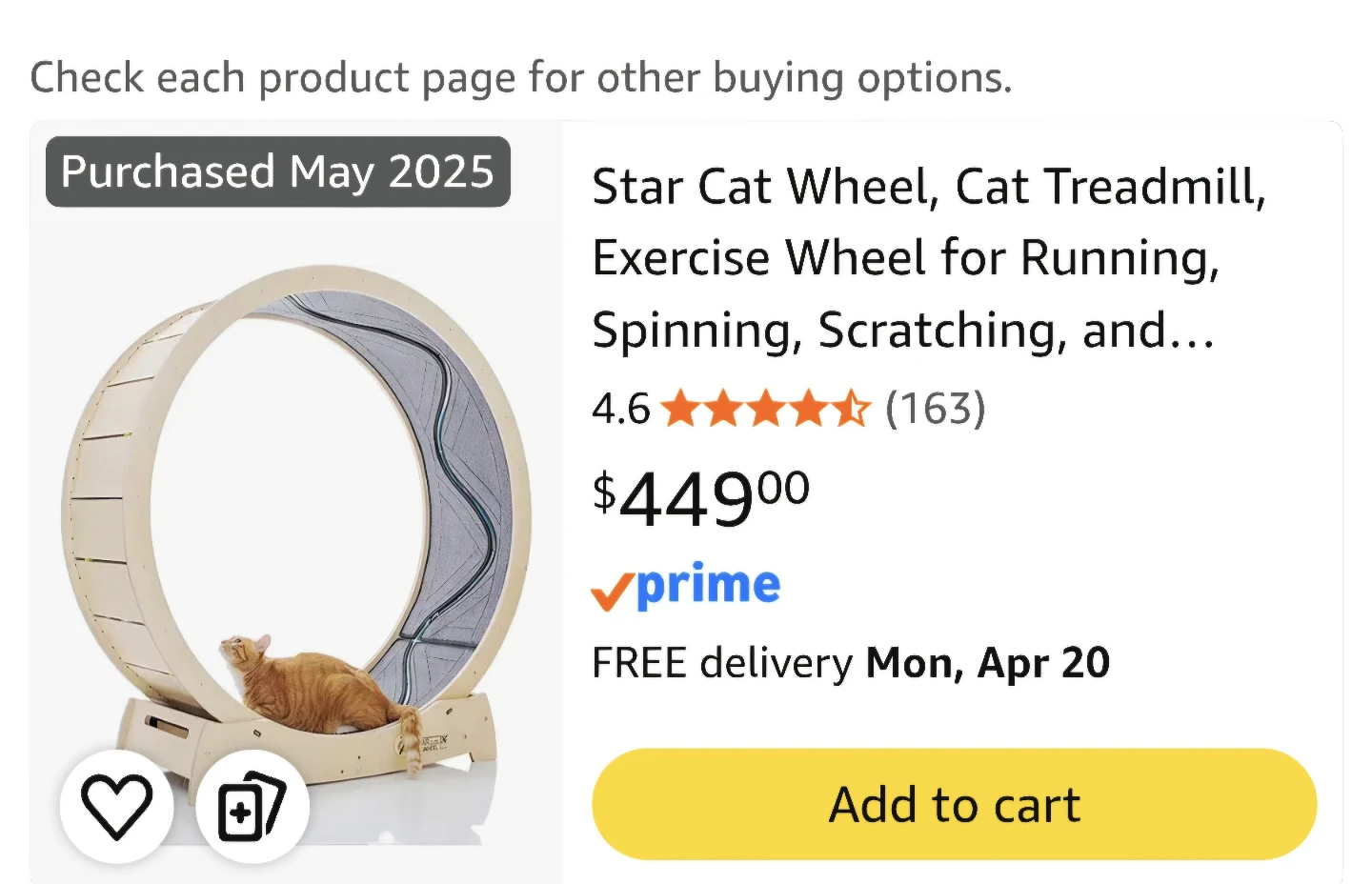 Star Cat Wheel, Cat Treadmill, Exercise Wheel