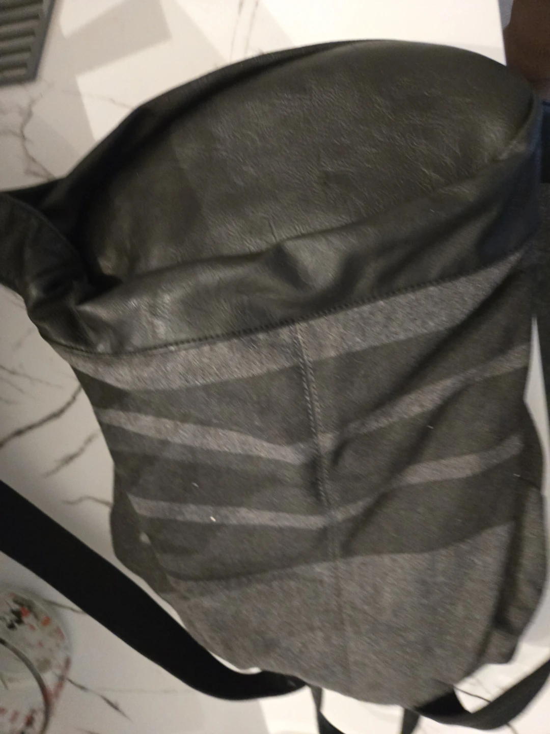 ALDO Grey Backpack with Striped Pattern - photo 3