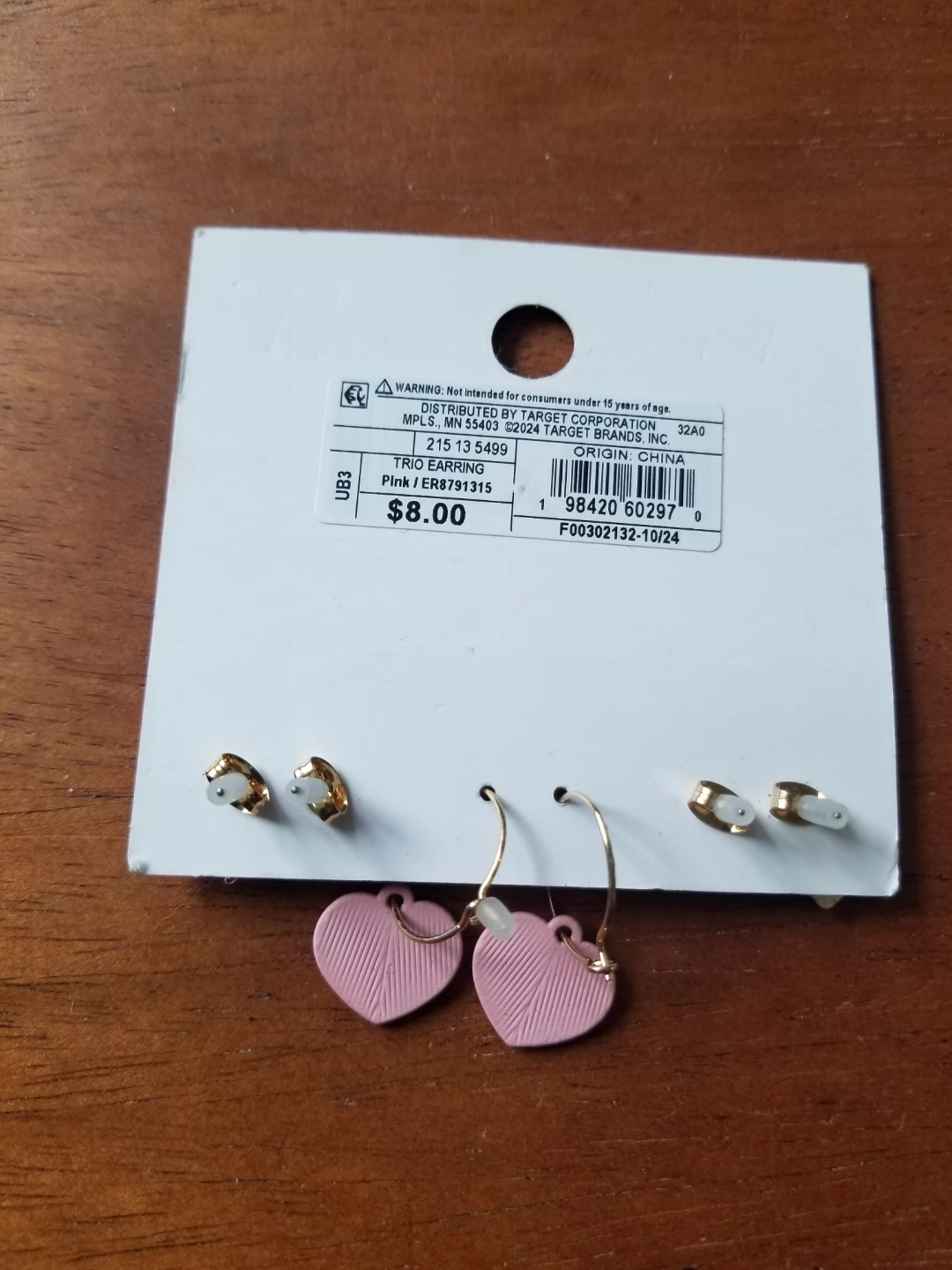 BE SWEET Trio Earring Set with Hearts and Cherries - photo 2