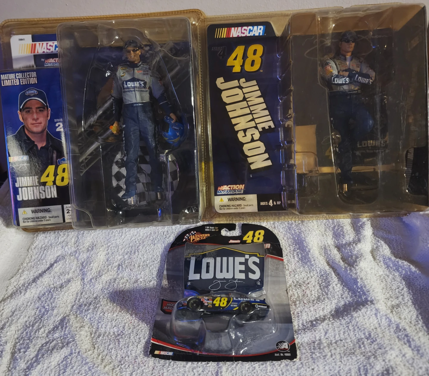 NASCAR Jimmie Johnson Action Figures and Diecast Car Lot