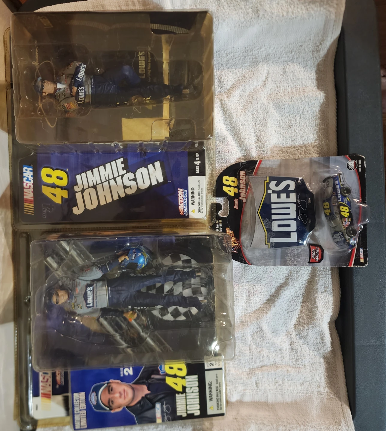 NASCAR Jimmie Johnson Action Figures and Diecast Car Lot - photo 2