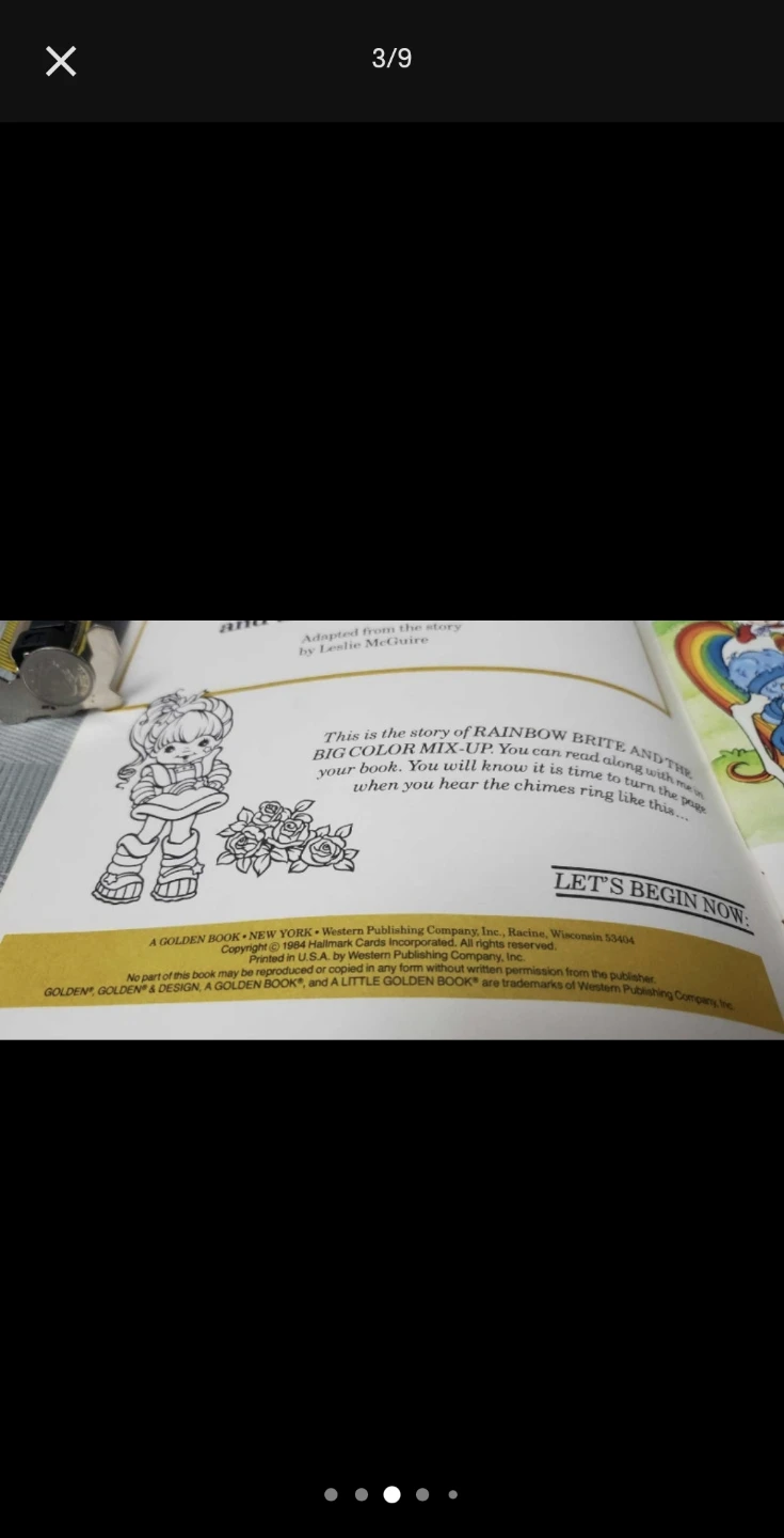 1984 Rainbow Brite read along cassette *book only* - photo 3