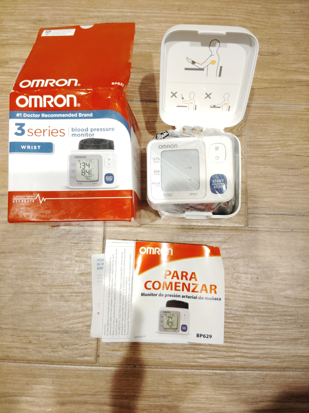 Omron 3 Series Wrist Blood Pressure Monitor BP629