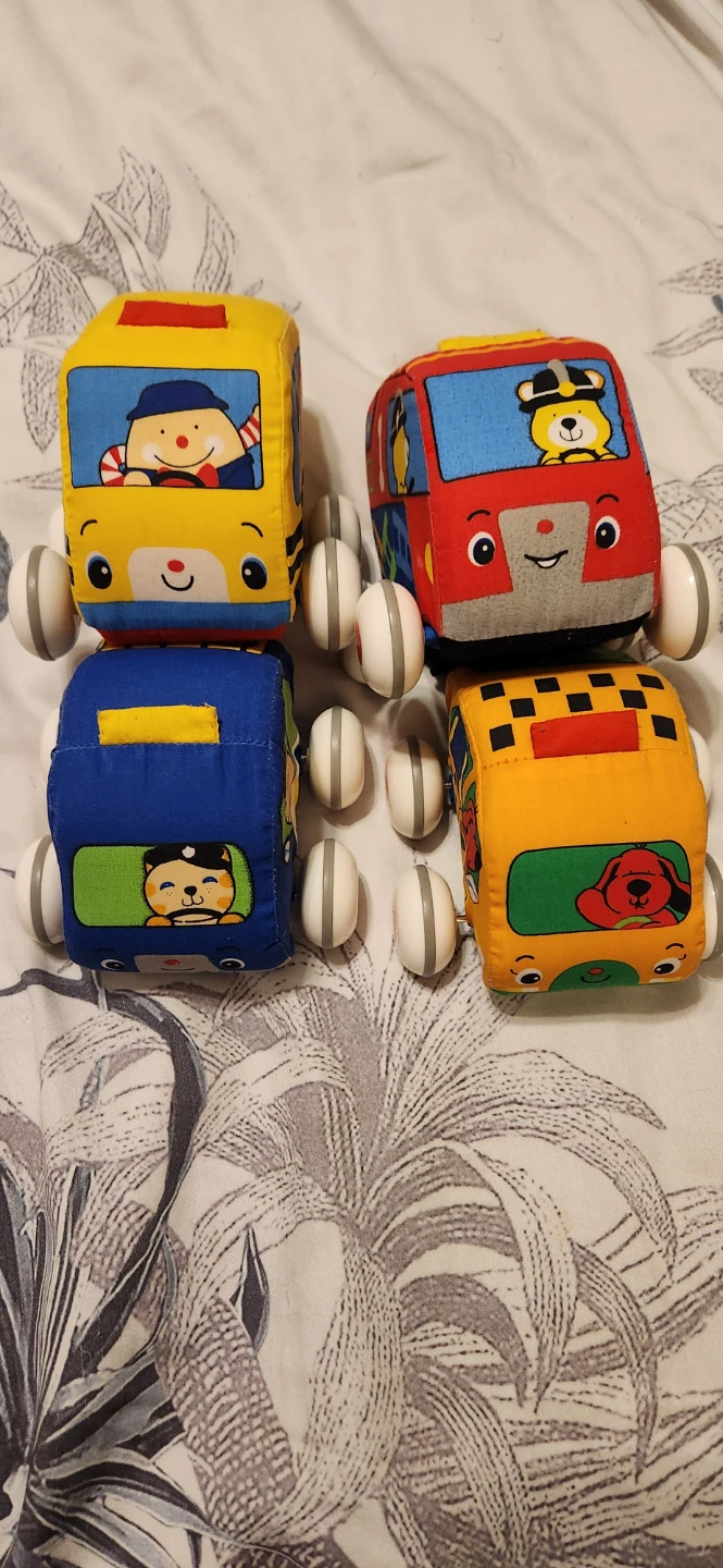 Melissa and Doug Soft Push Pull Cars
