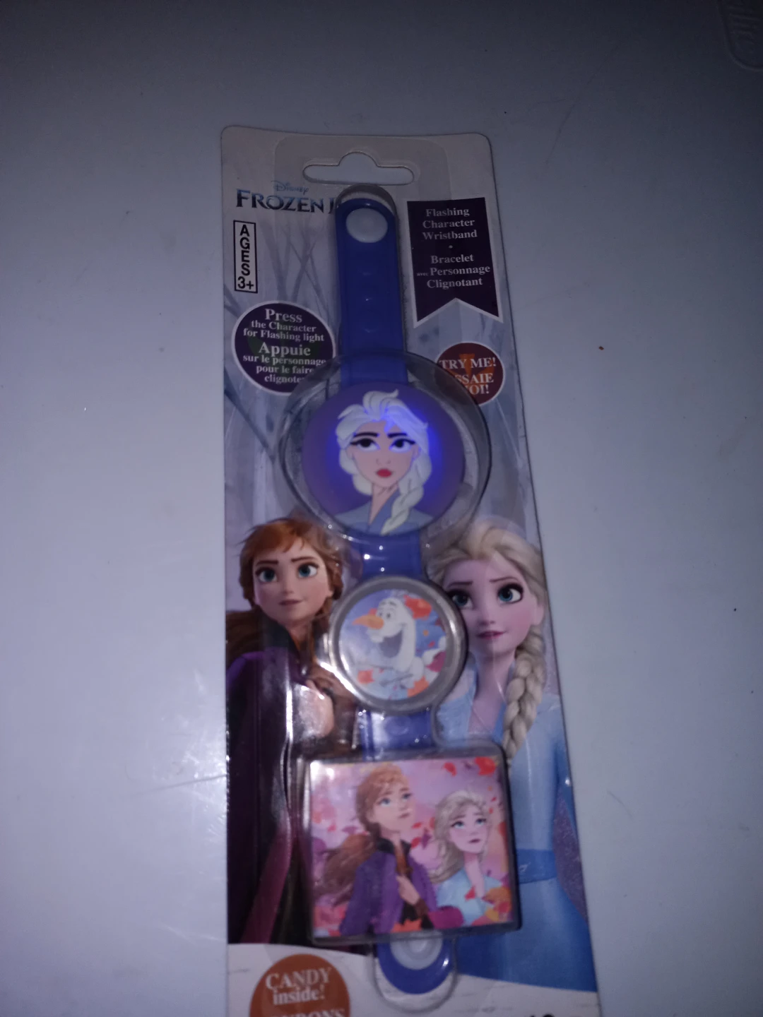 Frozen 2 Flashing Character Wristband - New!