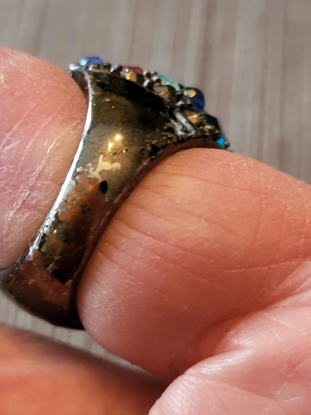 Sparkly Multi-Colour Gemstone Cocktail Ring - photo 5