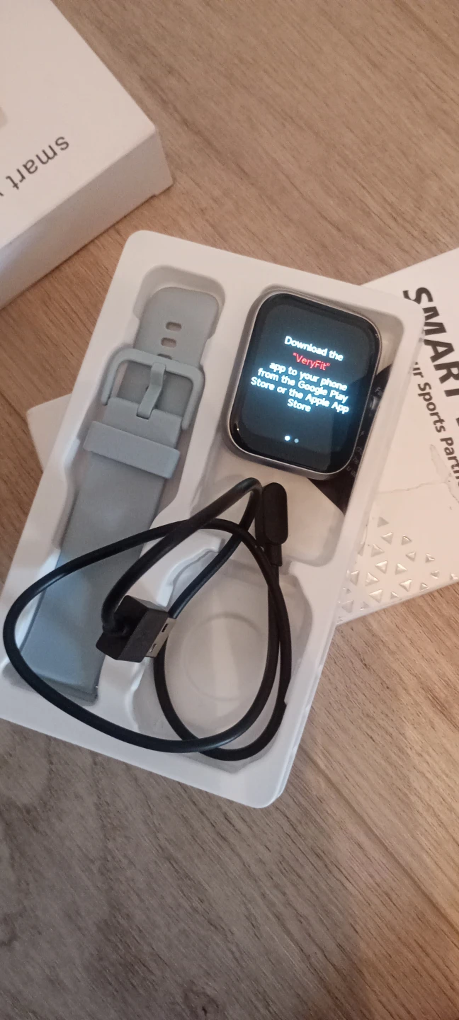 Smart Watch with light blue Strap
