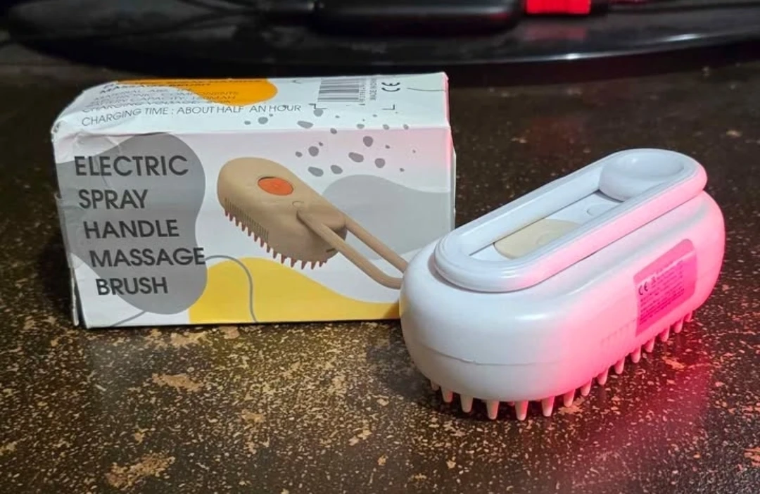 Electric Steam Pet Grooming Brush for Cats and Dogs - photo 2