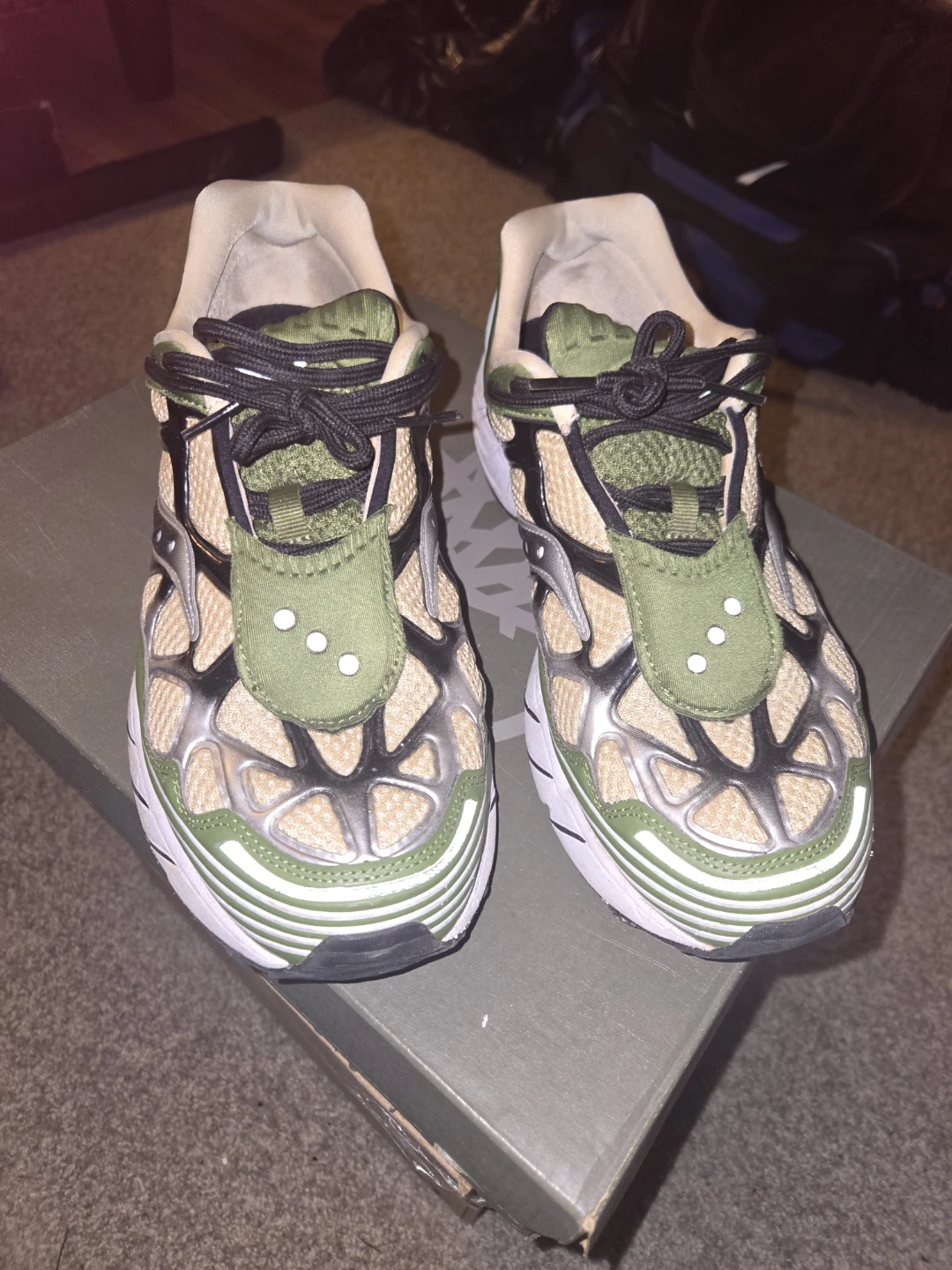 Saucony Jazz 81 Sneakers - Olive/Silver/White - photo 2