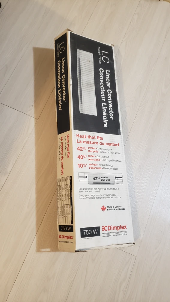 Two (2) Dimplex 25-inch 750W Linear Convector Baseboard Heater - photo 5
