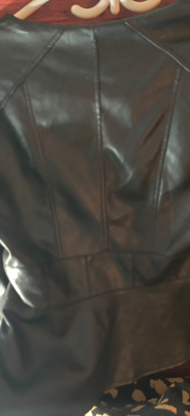 Black Faux Leather Jacket by Guess - photo 5