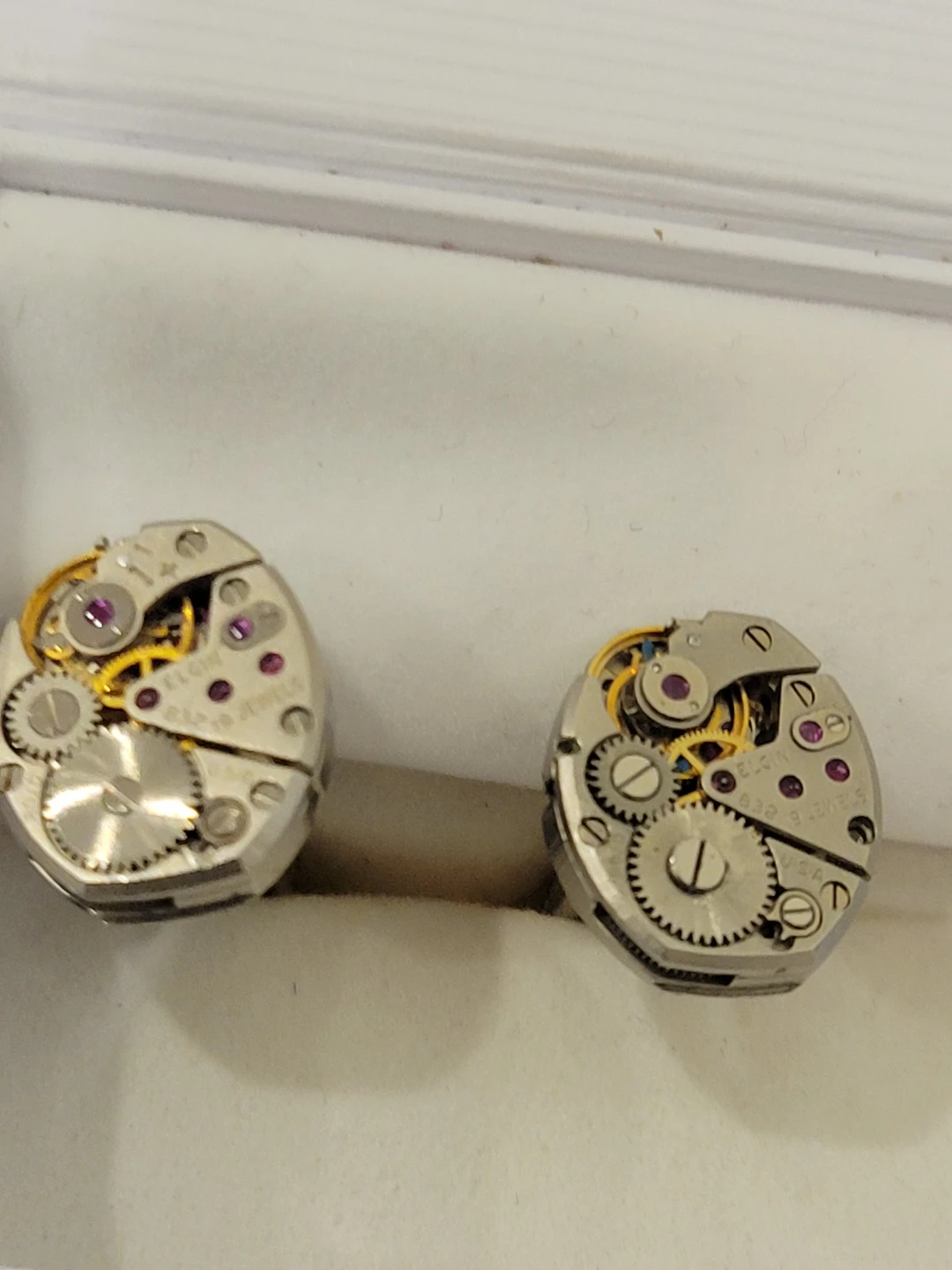 Elgin 19 Jewels Watch Movement Cufflinks