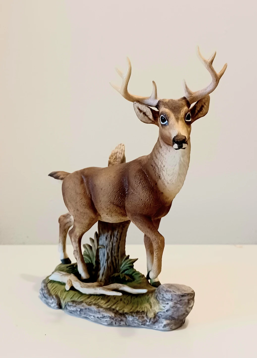 Andrea Stag Hand-painted Porcelain Statue