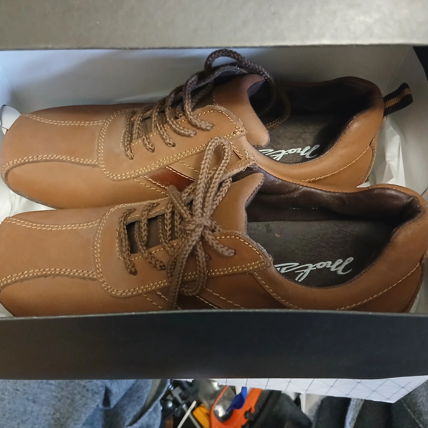 Rockport Men's Brown Leather Lace-Up Shoes