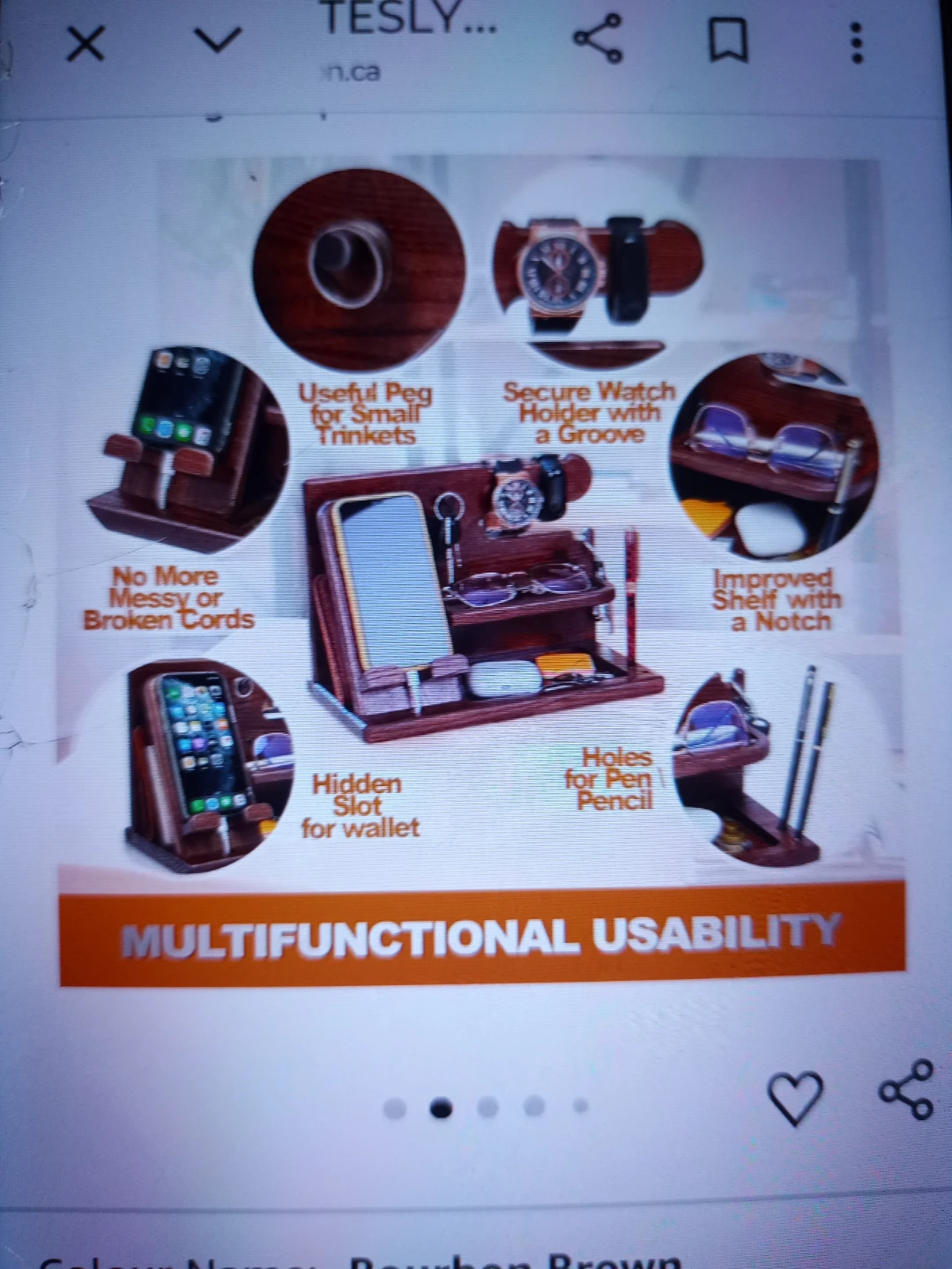 TESLYAR Wood Phone Docking Station - photo 5