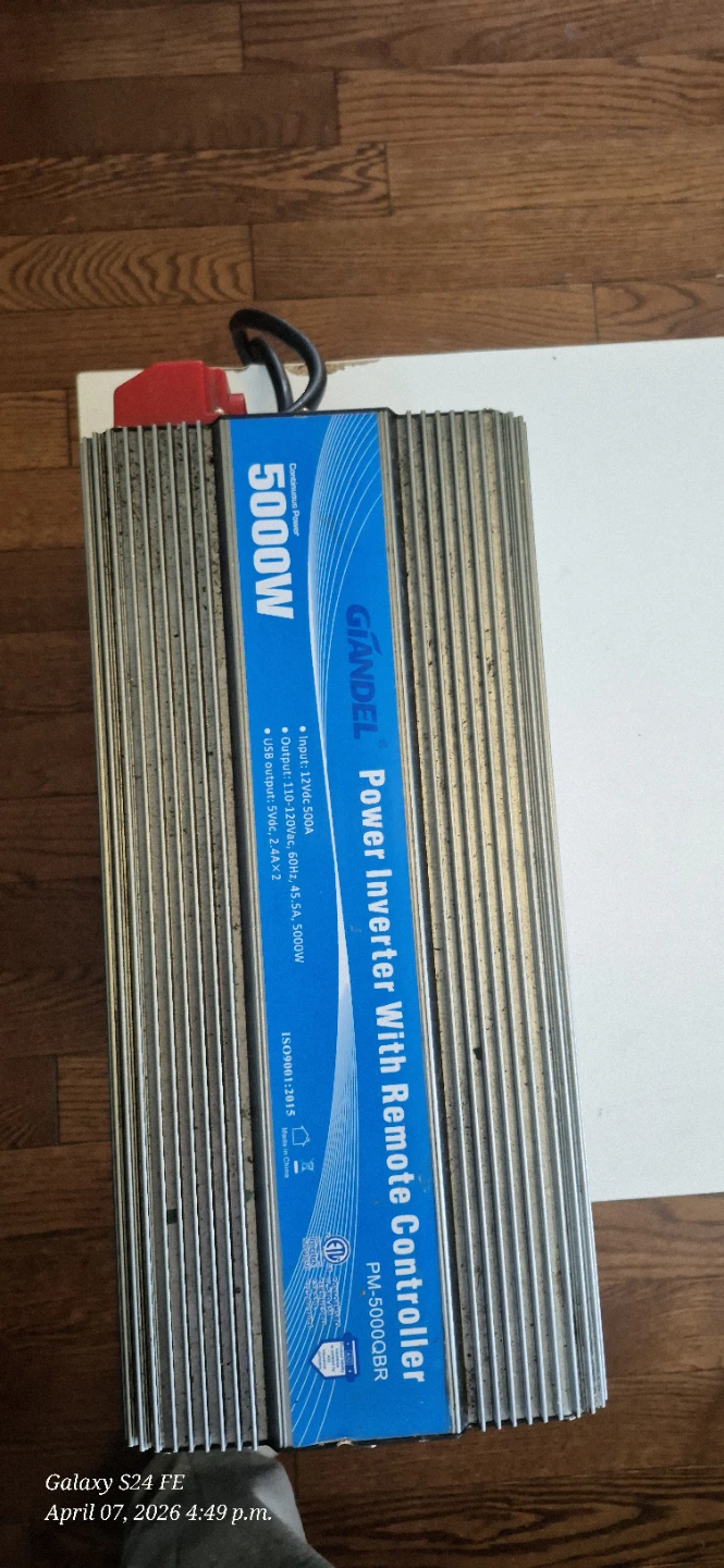 GIANDEL 5000W Power Inverter NO REMOTE Controller PM-5000CBR