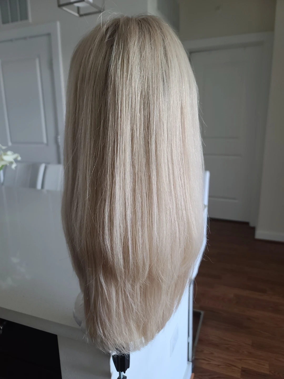 Beautiful 22" Human Hair Lace Top Blonde Wig - photo 2