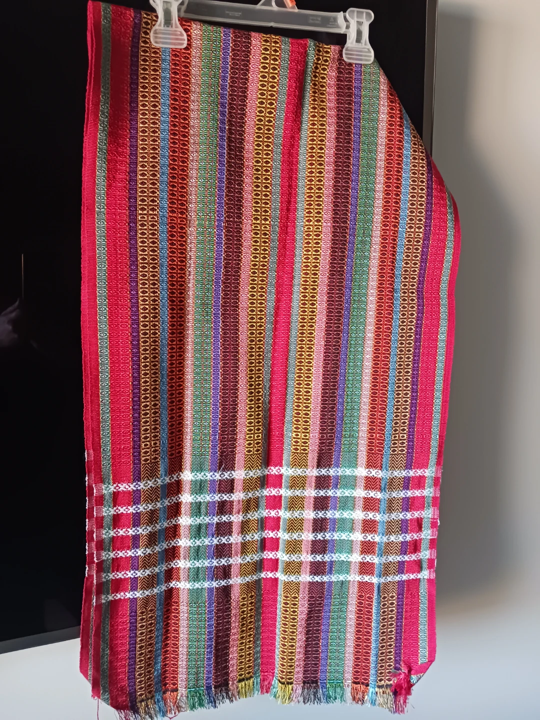 Woven Striped Scarf with Tassels traditional men and women - photo 4