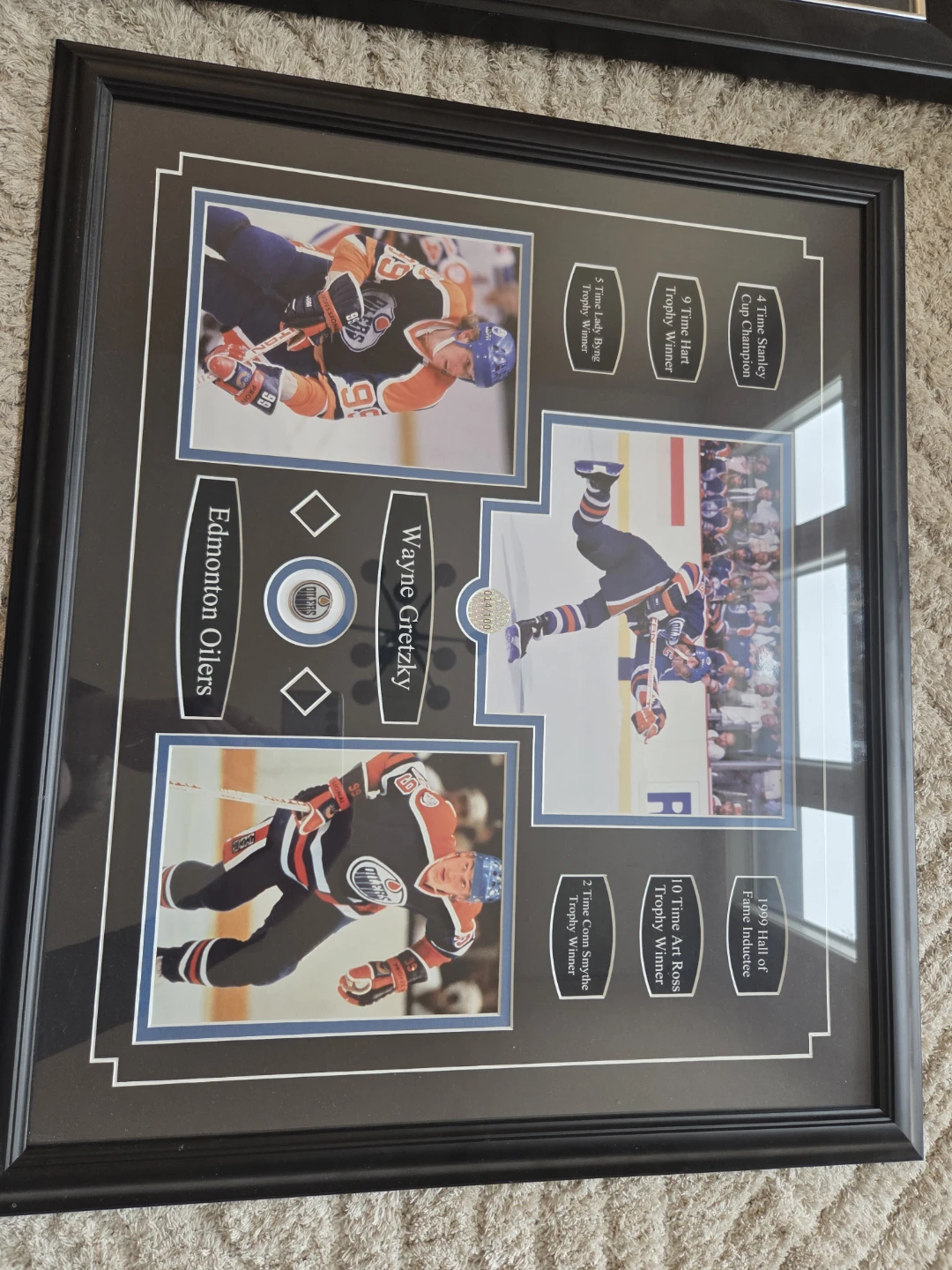Wayne Gretzky Edmonton Oilers Framed Memorabilia