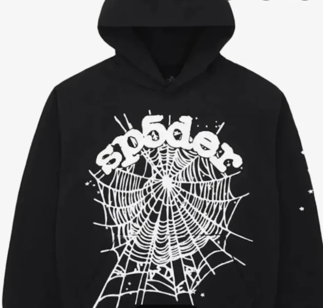 Sp5der Hoodie Black Spiderweb