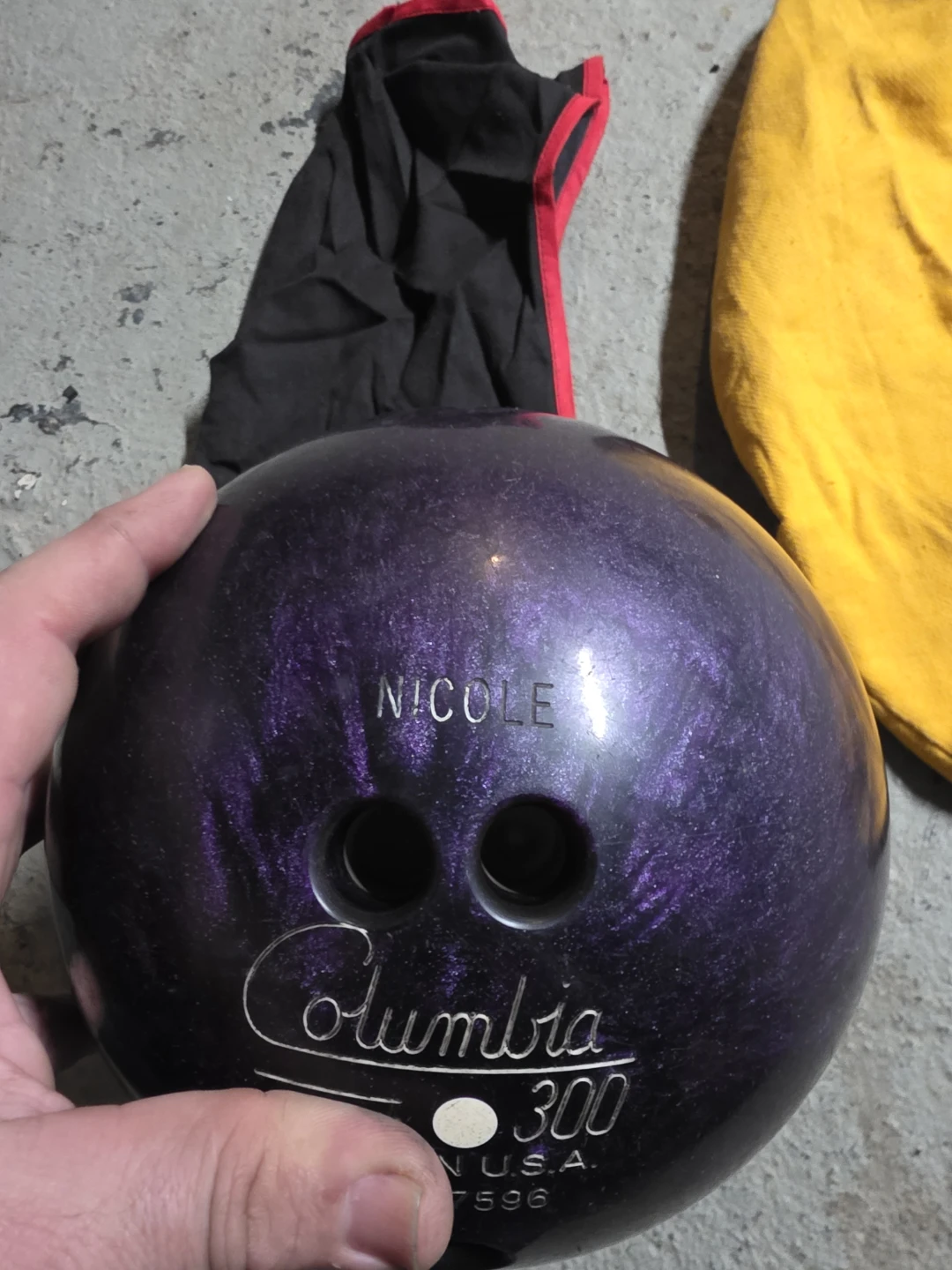 Columbia 300 Nicole Purple Swirl Bowling Ball - photo 3