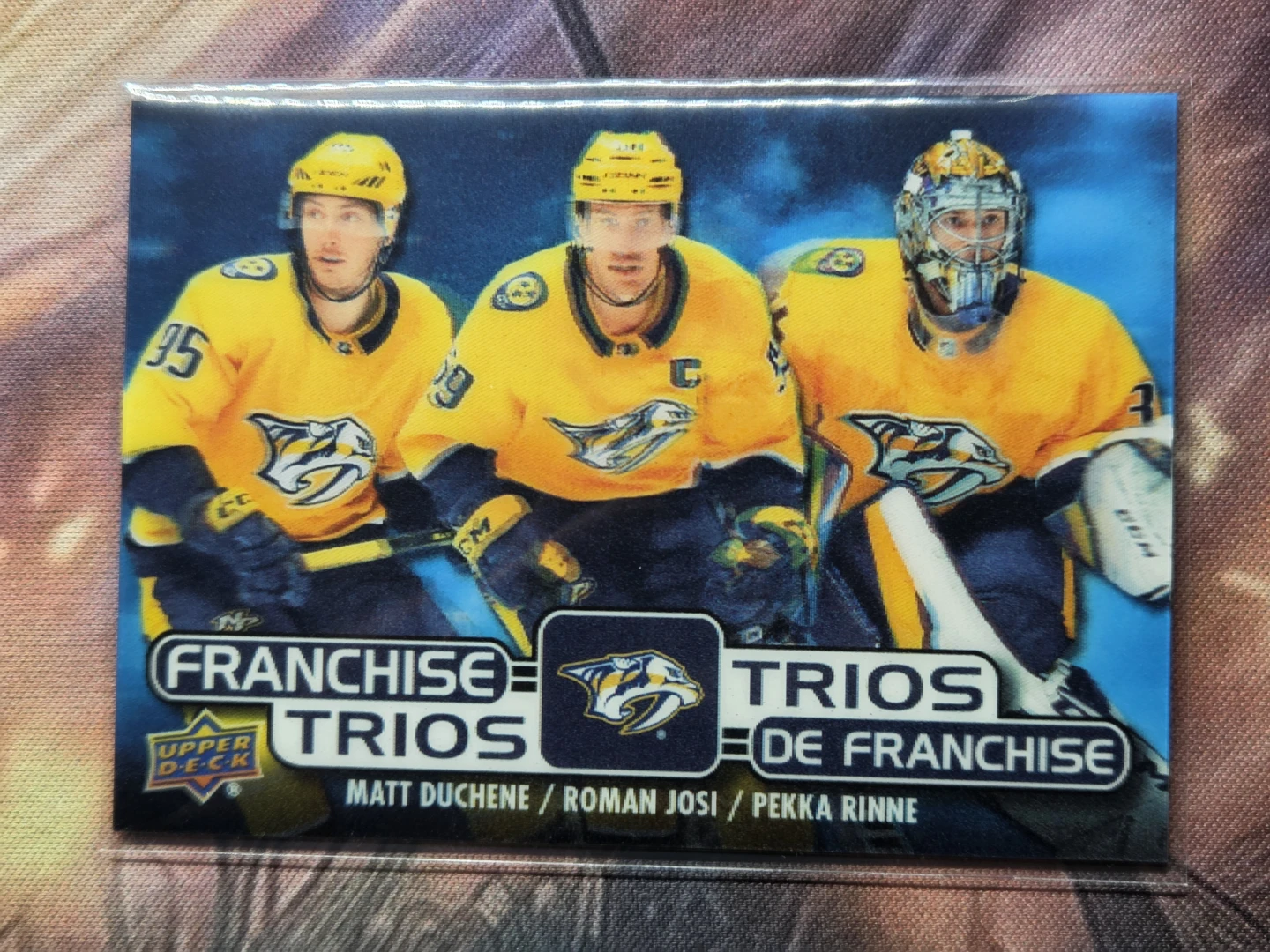 Upper Deck Trios Matt Duchene Roman Josi Pekka Rinne T-19