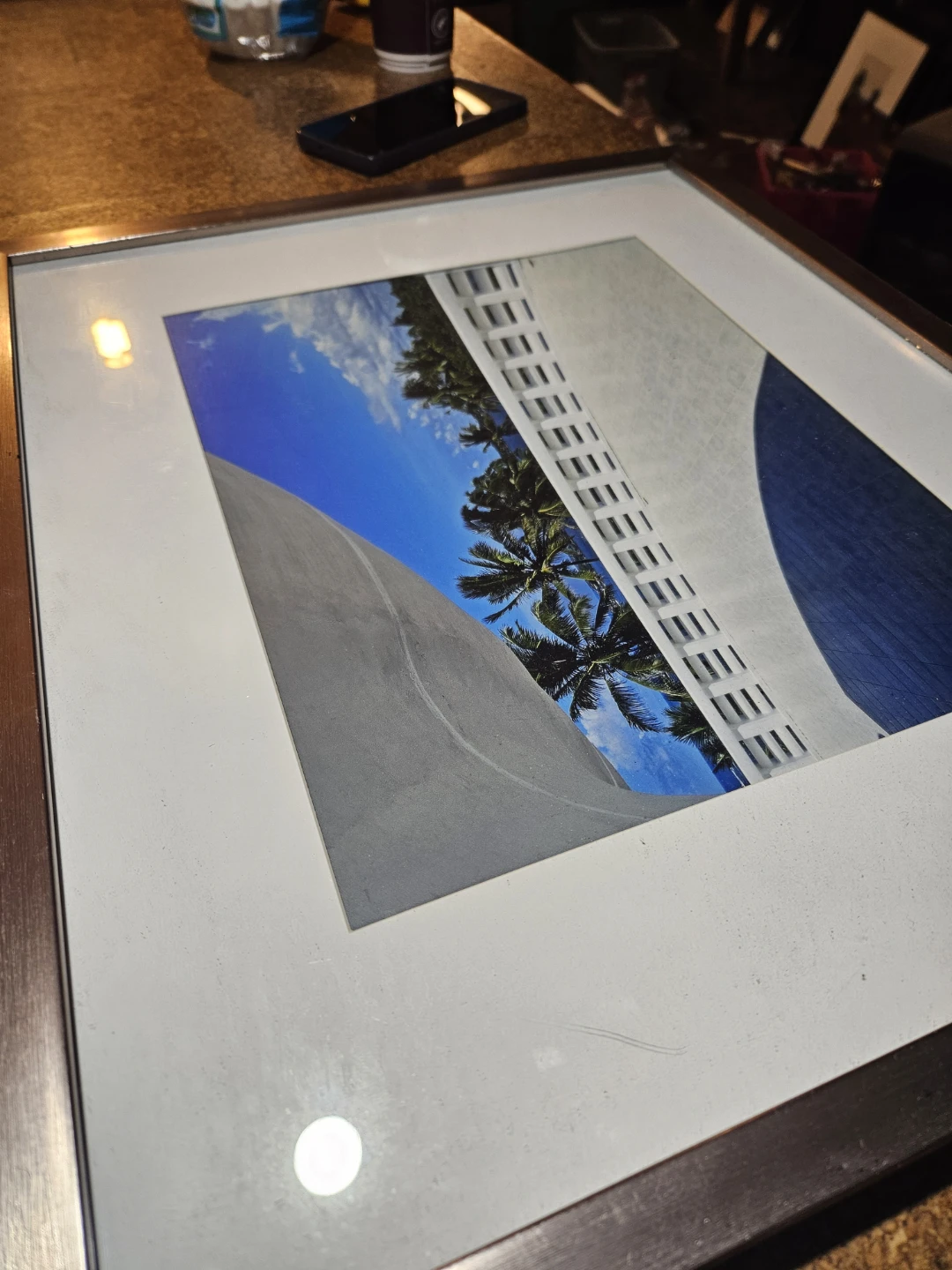 Framed Tropical Beach Scene Photo - photo 4