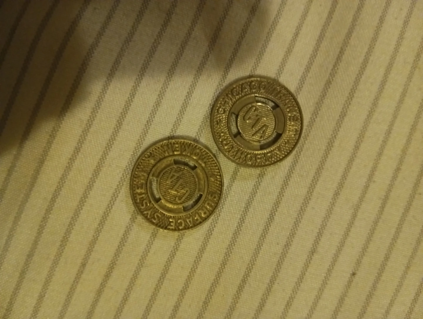 Chicago Transit Authority CTA Tokens (2) - photo 2