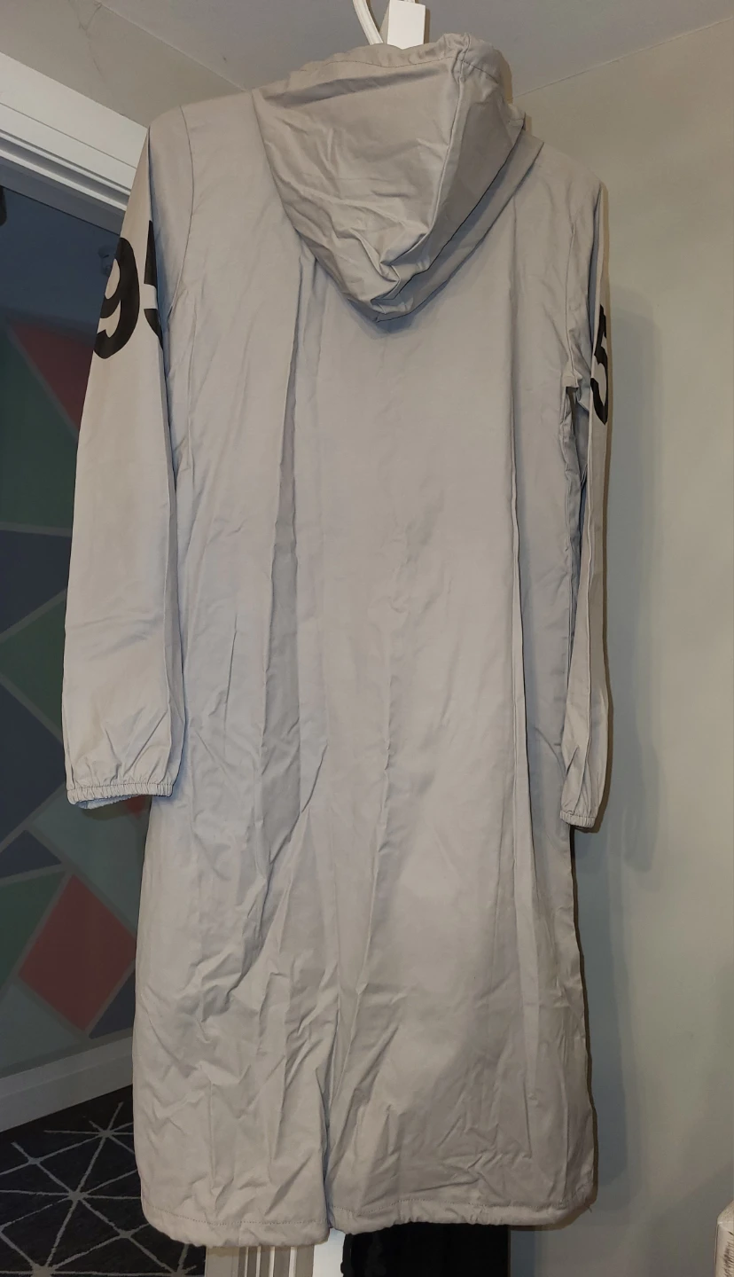 Lightweight Grey Longline Hooded Jacket - photo 2