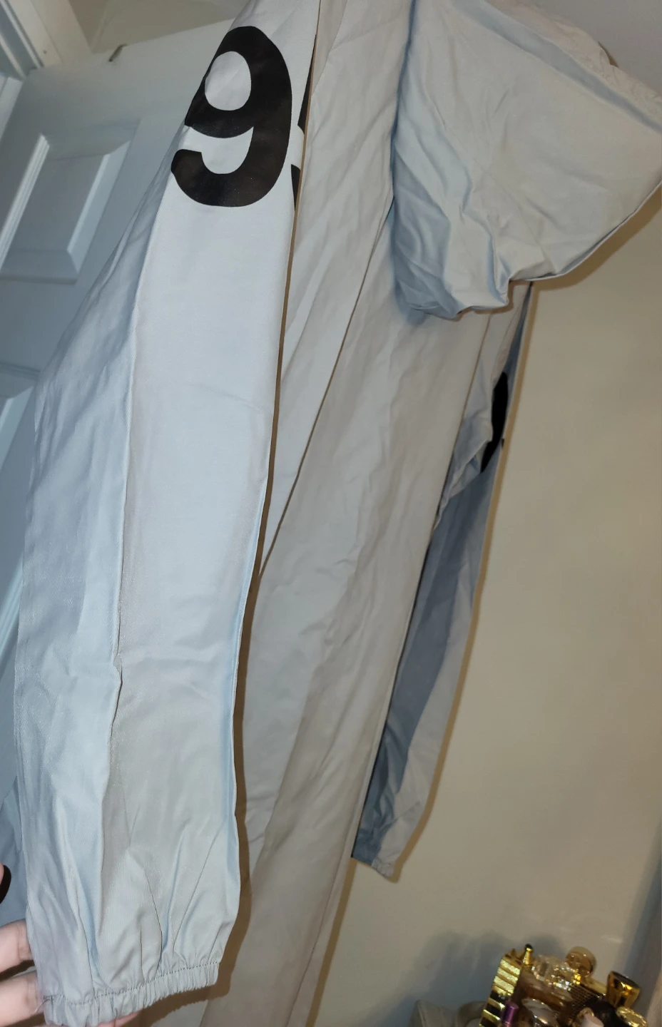 Lightweight Grey Longline Hooded Jacket - photo 4