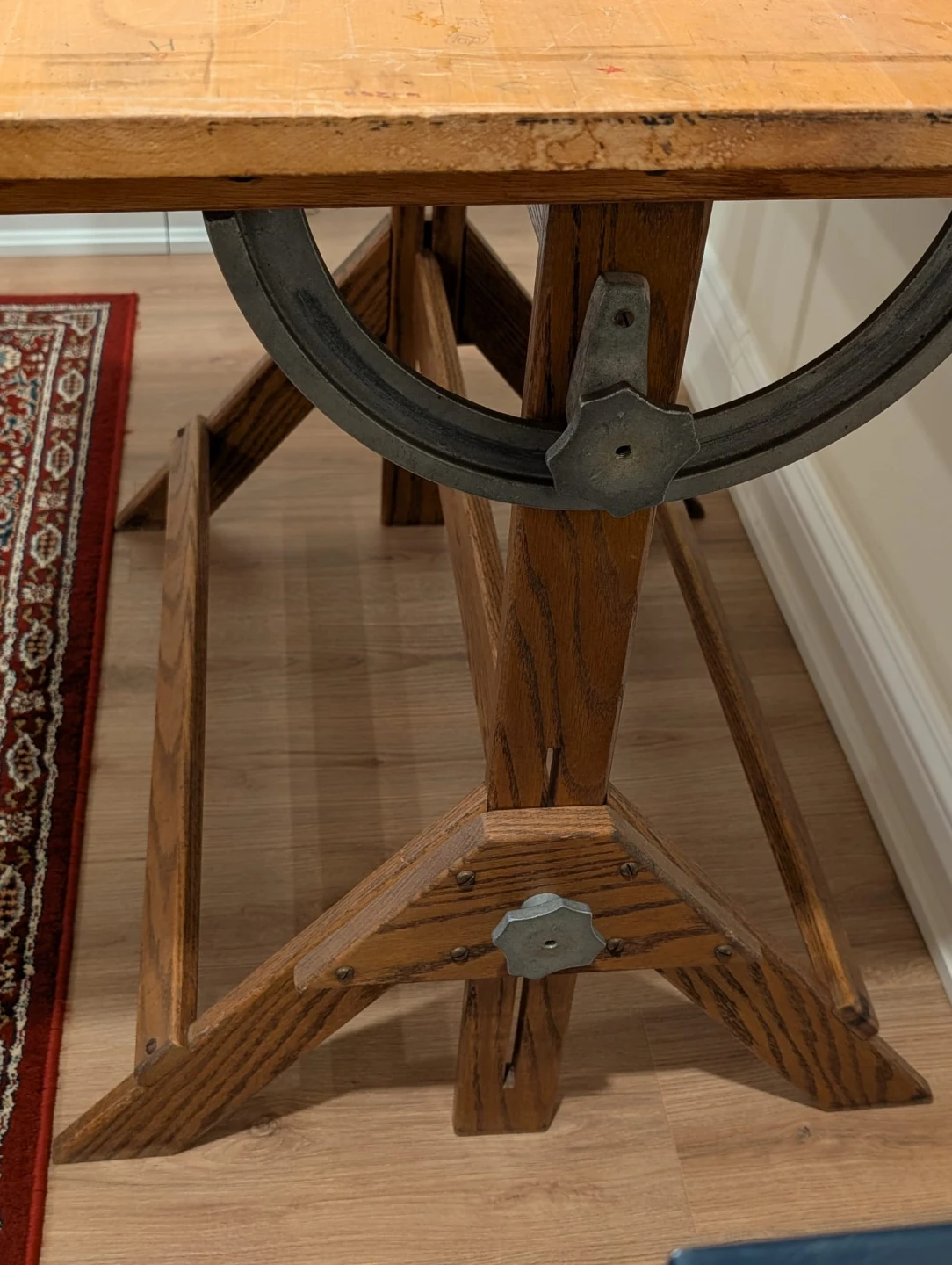 Vintage Wooden Drafting Table
