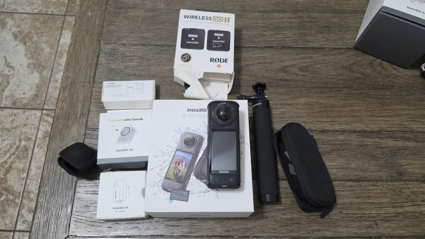 Insta360 X4 Action Camera Bundle with Accessories