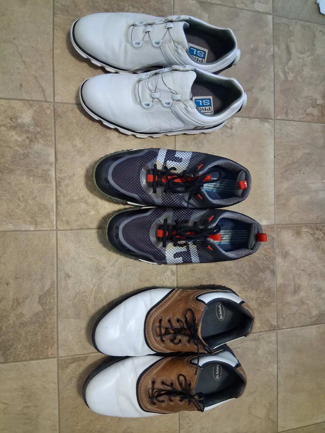 3 Pairs Golf Shoes - FootJoy 8.5 - 9 Mens