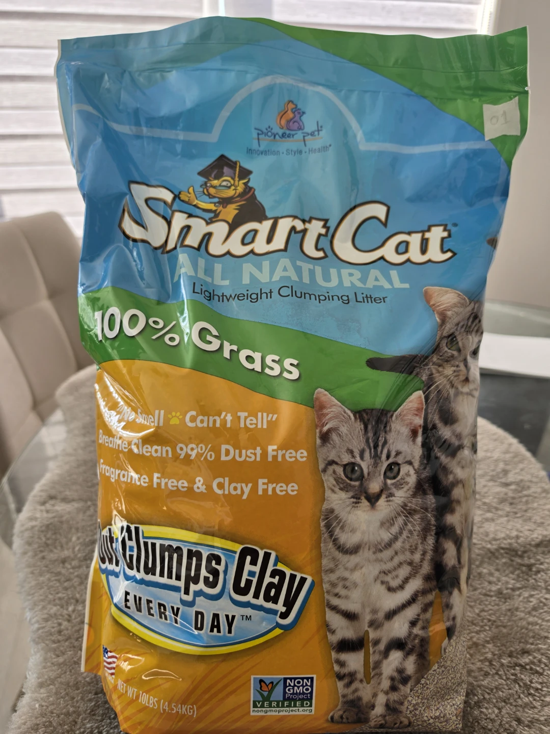 Smart Cat All Natural Lightweight Clumping Litter, 100% Grass